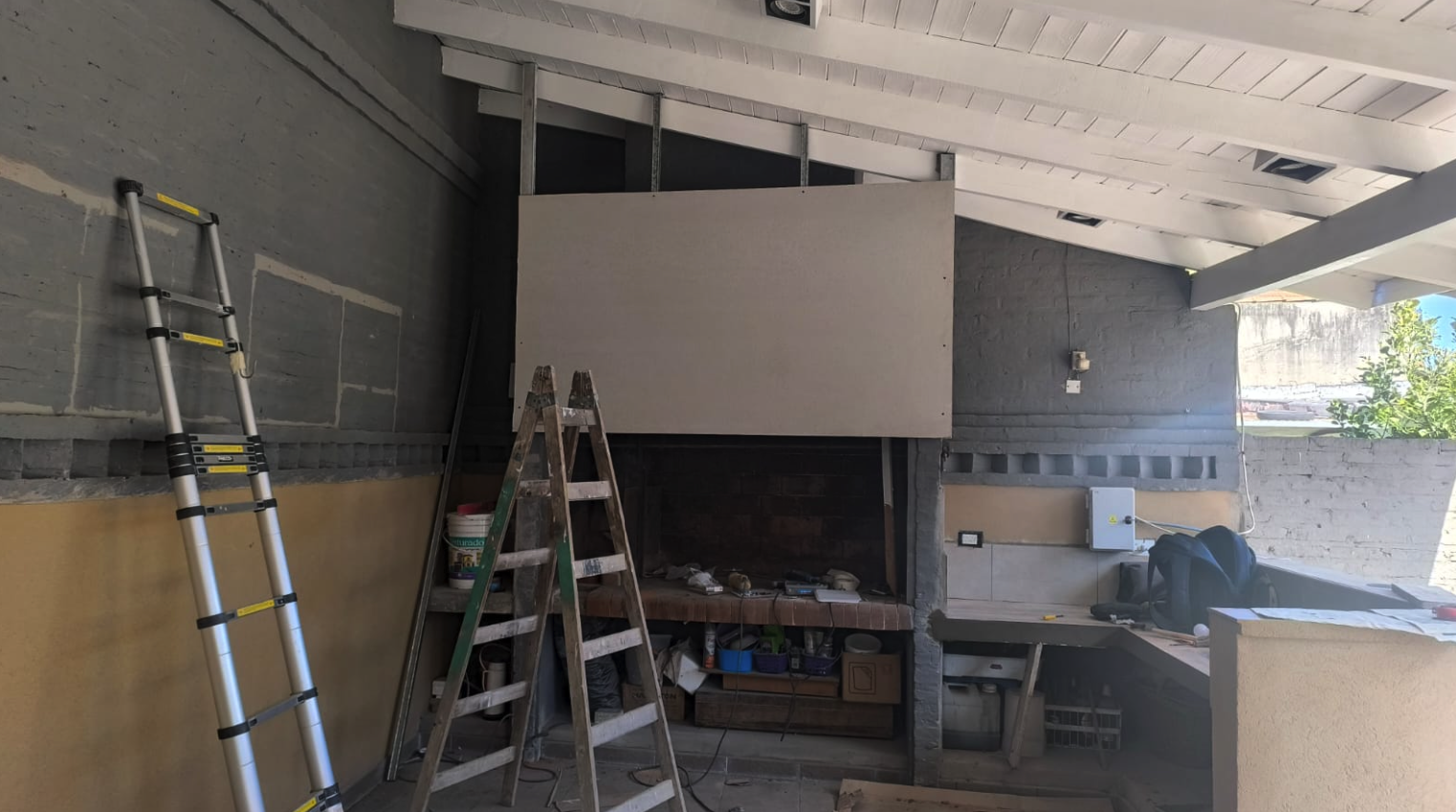 Renovación quincho - Obra